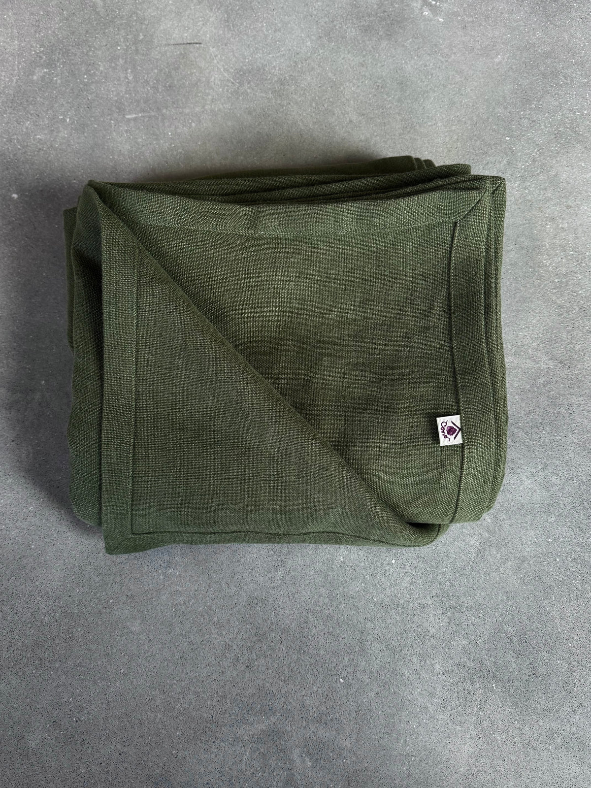 Linen blanket Forest, heavy linen 460 gsm, bedspread, 100% excellent stonewashed softened European linen, Seamless Queen, King